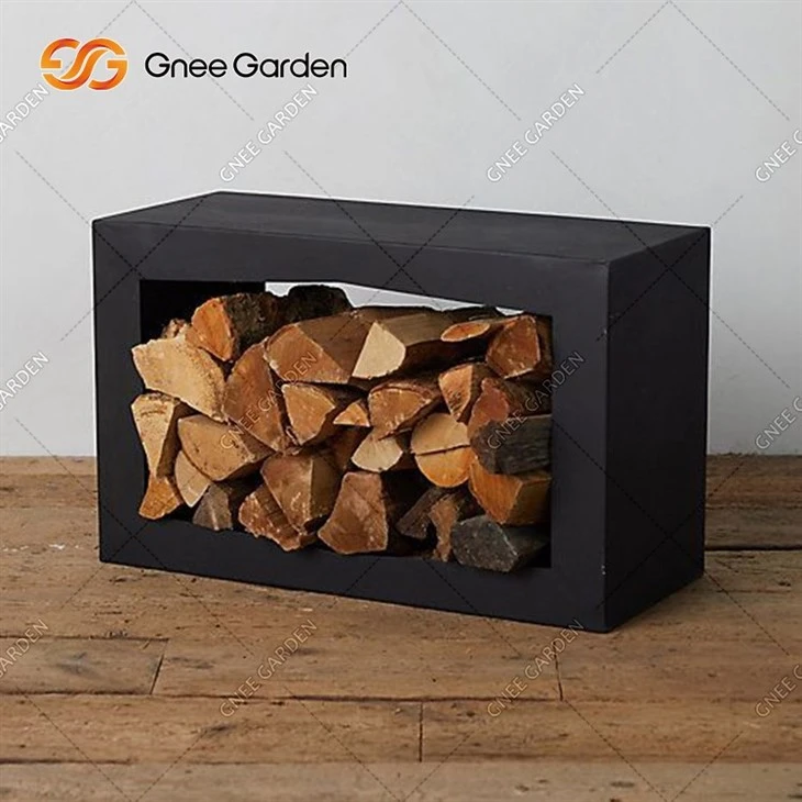 Assembly Metal Corten Steel Decoration Wood Storage