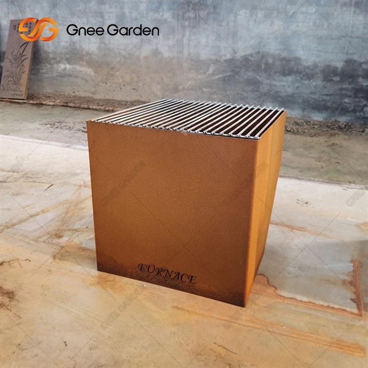 corten steel custom metal fire pit2