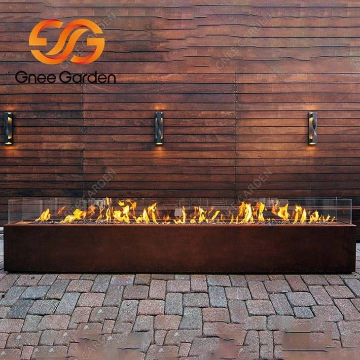 Corten Steel Gas Propane Fire Pit