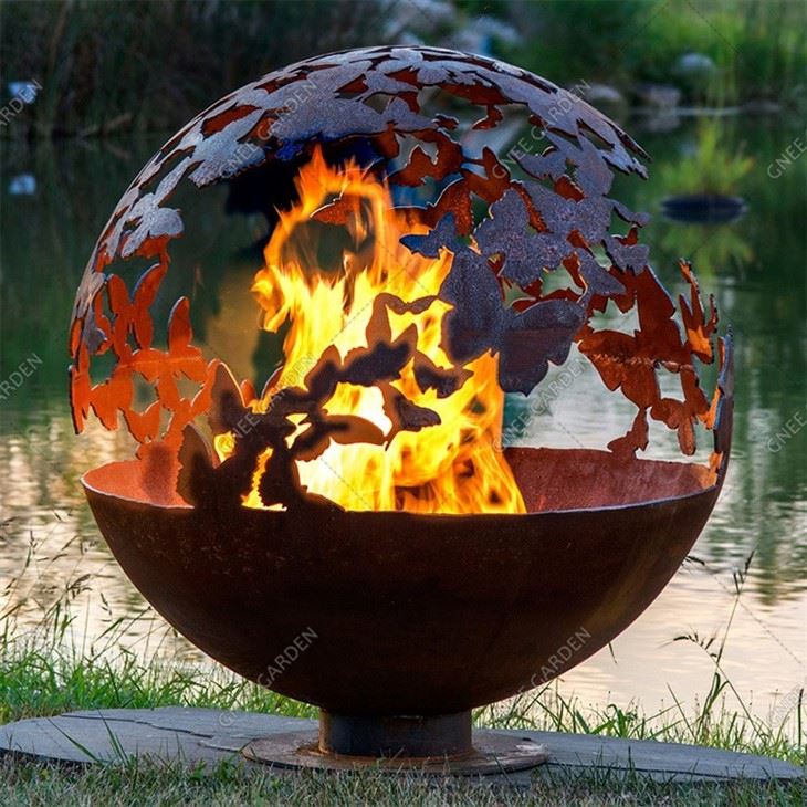 Fire Ball Outdoor Camping Corten Steel