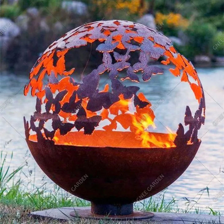 Metal Hollow Sphere Decoration Metal Hollow Sphere Decoration Fire Pit Sphere