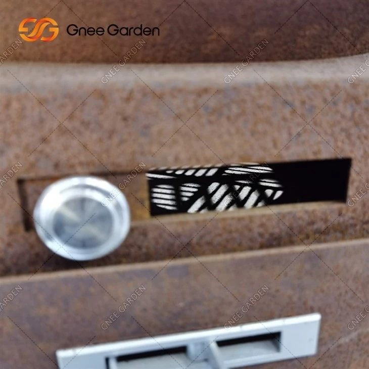 Rusty Outdoor Corten Steel BBQ Grill Fire Pit OEM Manufacture
