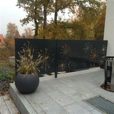 Arzon lazerli kesilgan Corten po'lat panjara panellari Bog 'panellari / metall panjara panellari