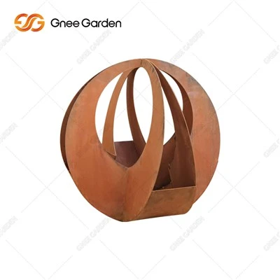 Corten Steel Cube Design Yuqori sifatli landshaft metall ekish qozoni