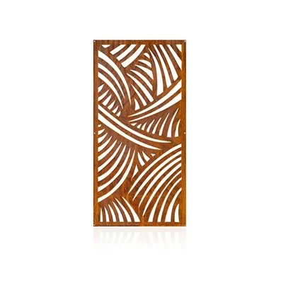 Corten Steel dekorativ bog 'teshilgan metall paneli
