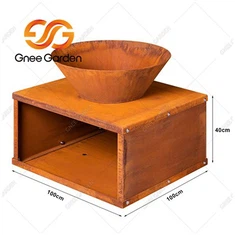 Po'latdan yasalgan hovlidagi olov