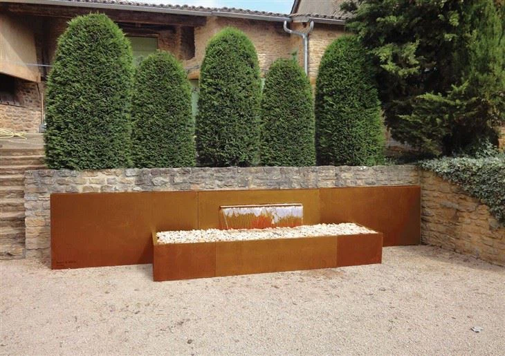 Waterfall For Pool Water Bowls Corten Steel