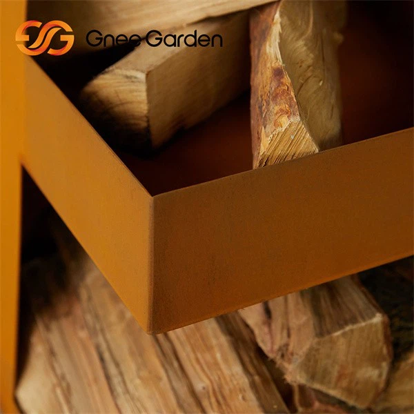 Weathering Steel Fireplace