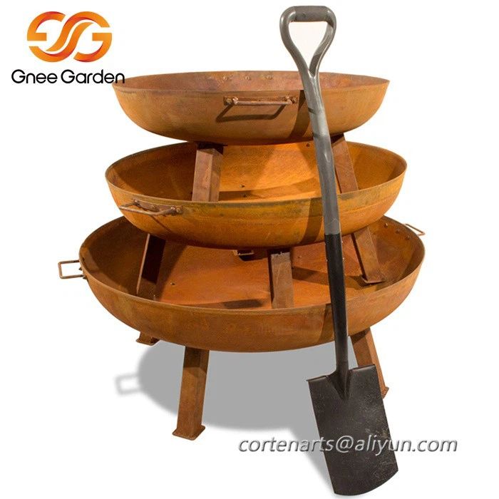 Corten Steel firepit bowl