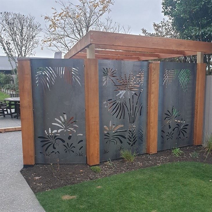 Laser Cut Metal Artwork Decorative Screen Privacy Screen